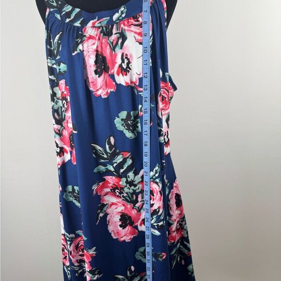 Blue Time Floral Sleeveless Dress women’s 2xl - Picture 11 of 12